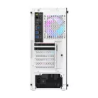 Darkflash DK351 számítógépház + 4 RGB ventilátor (fehér)