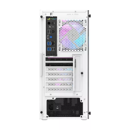 Darkflash DK351 számítógépház + 4 RGB ventilátor (fehér)