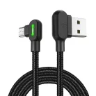 USB-Micro USB szögletes kábel Mcdodo CA-5280 LED, 1.2m (fekete)
