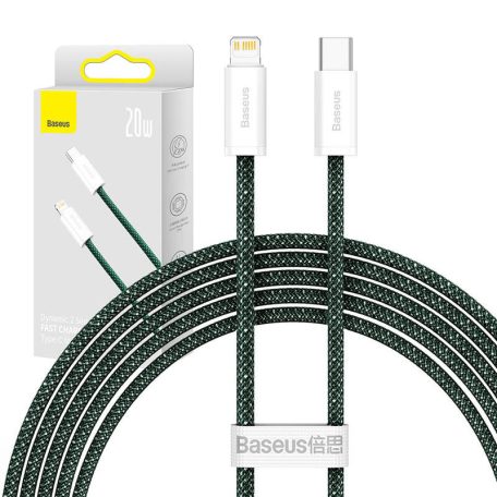 Baseus Dynamic 2 USB-C Ligthing kábel 20W, 2m (Zöld)