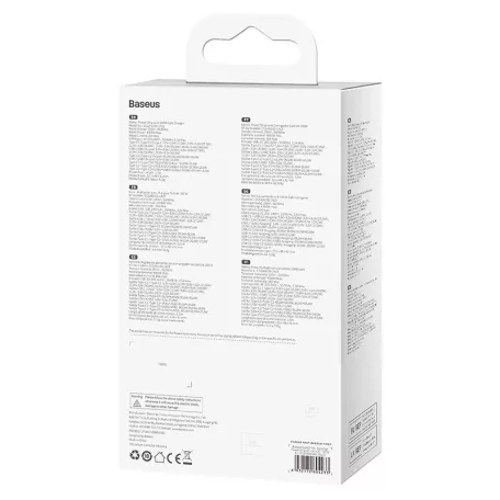 Baseus GaN3 Pro Töltő / elosztó, 2xUSB + 2xUSB-C + AC, 100W (fekete)