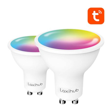 Laxihub LAGU10S Wifi Bluetooth TUYA Smart LED izzó (2-csomag)