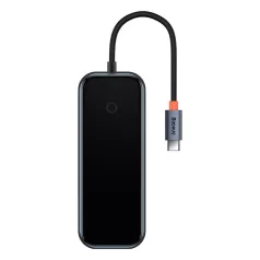   Baseus AcmeJoy 5 az 1-ben hub, USB-C - 2xUSB 3.0, USB 2.0, USB-C PD, HDMI (sötétszürke)
