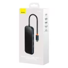 Baseus AcmeJoy 5 az 1-ben hub, USB-C - 2xUSB 3.0, USB 2.0, USB-C PD, HDMI (sötétszürke)