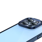 Baseus Glitter iPhone 14 Pro Átlátszó tok és üvegfólia (kék)