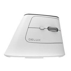   Delux MV6 Vezeték nélküli vertikális egér, DB BT+2.4G (fehér)