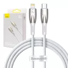 Baseus Glimmer USB-C - Lightning töltőkábel, 20W, 1m (fehér)