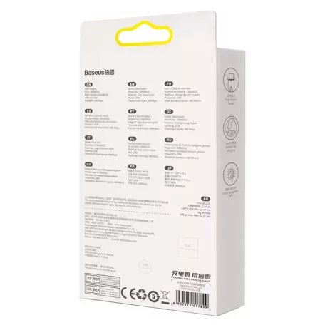 Baseus Glimmer USB-C - Lightning töltőkábel, 20W, 1m (fehér)