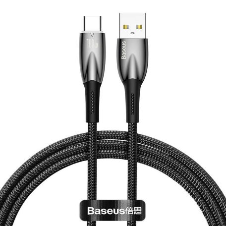 Baseus Glimmer USB - USB-C töltőkábel, 100W, 1m (fekete)