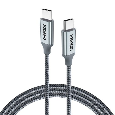 Cable USB-C do USB-C Choetech, PD 100W 1.8m (grey)