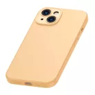 Baseus Liquid Silica iPhone 14 Plus Tok, üvegfólia és tisztító készlet (sárga)