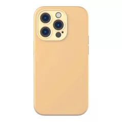   Baseus Liquid Silica iPhone 14 Pro Tok, üvegfólia és tisztító készlet (sárga)