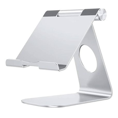 OMOTON Tablet Stand Holder Adjustable (Silver)