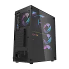 Darkflash DK351 számítógépház + 4 RGB ventilátor (fekete)