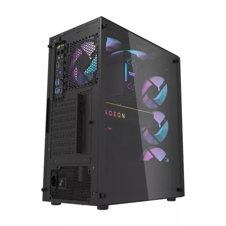 Darkflash DK351 számítógépház + 4 RGB ventilátor (fekete)