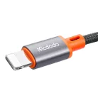 Mcdodo kábel CA-0780 Lightning 3,5 mm-es mini jack 3.5mm AUX, 1,2m (fekete)