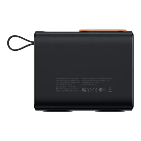 Baseus Mega EnergyPump Hordozható kompresszor zseblámpával, 6000 mAh