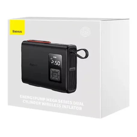 Baseus Mega EnergyPump Hordozható kompresszor zseblámpával, 6000 mAh