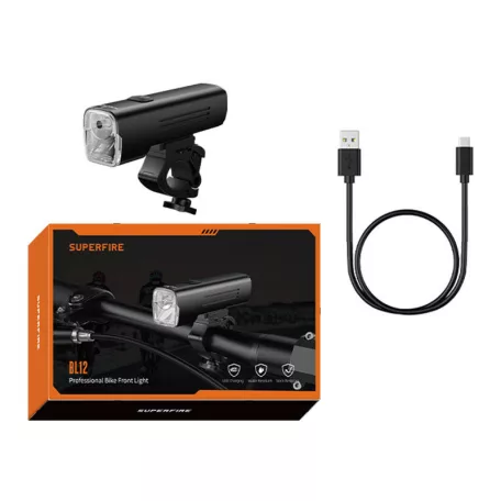 Superfire BL12 kerékpár lámpa, 4800mAh, USB
