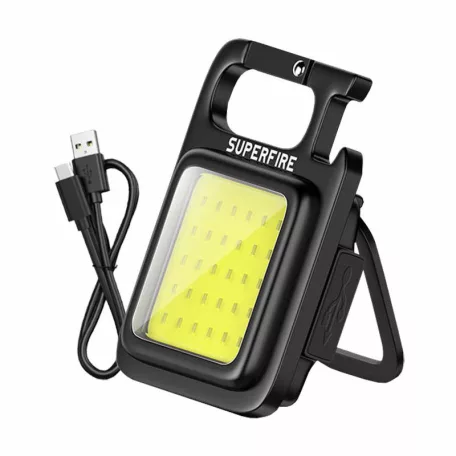 Zseblámpa Superfire MX16 – 600 lm, 500 mAh, USB-C, 4 mód