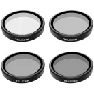4 db-os TELESIN CPL/ND8/ND16/ND32 szűrőkészlet DJI Osmo Action 3 / 4 / 5 készülékhez