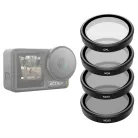 4 db-os TELESIN CPL/ND8/ND16/ND32 szűrőkészlet DJI Osmo Action 3 / 4 / 5 készülékhez