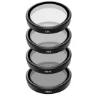 4 db-os TELESIN CPL/ND8/ND16/ND32 szűrőkészlet DJI Osmo Action 3 / 4 / 5 készülékhez