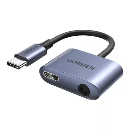UGREEN CM231 USB-C–3,5 mm mini jack audio adapter (szürke)