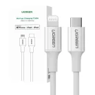 UGREEN US171 Lightning-USB-C kábel, 3A, 1,5 m (fehér)