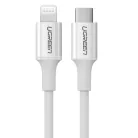 UGREEN US171 Lightning-USB-C kábel, 3A, 1,5 m (fehér)