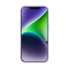   Baseus Liquid Silica iPhone 14 Plus Tok, üvegfólia és tisztítókészlet (lila)