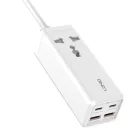 Power strip 1 AC konnektorral, 2x USB, 2x USB-C LDNIO SC1418, EU/US, 2500W (fehér)