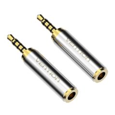   Adapter audio 3.5mm mini jack female to 2.5mm male Vention VAB-S02 gold