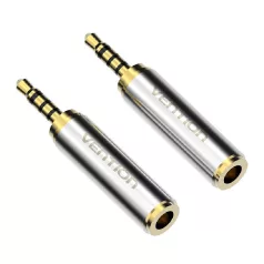   Adapter audio 3.5mm jack female to 2.5mm mini jack male Vention VAB-S02 gold