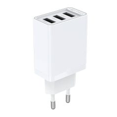 Wall charger 3xUSB-A Vention FEAW0-EU 2.4A 12W (white)