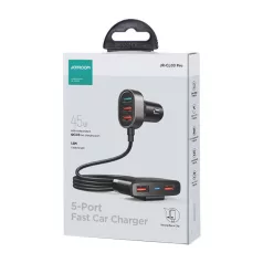 Joyroom autós töltő JR-CL03 Pro 45W 5xUSB (fekete)