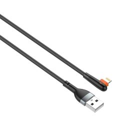 Cable USB to Lightning LDNIO LS562, 2.4A, 2m (black