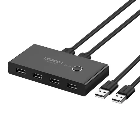 UGREEN 30768B switch box, USB 3.0 (fekete)