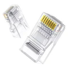   UGREEN 50961 RJ45 Cat 6 csatlakozóvég, 10-es csomag (átlátszó)