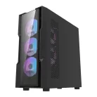 Darkflash DK431 Glass számítógépház + 4 RGB ventilátor (fekete)