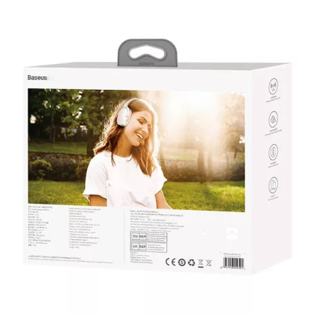 Baseus Encok  D02 Pro Vezeték nélküli fejhallgató (fehér)