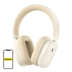Baseus Bowie H1 Bluetooth 5.2 fejhallgató, ANC (fehér)