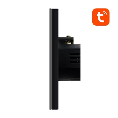 Érintőkapcsoló WiFi Avatto TS02-EU-B1 Single TUYA (fekete)