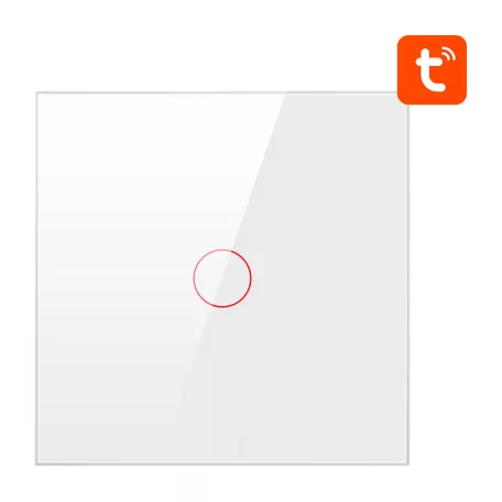 ZigBee Avatto érintőkapcsoló ZTS02-EU-W1 Single TUYA (fehér)