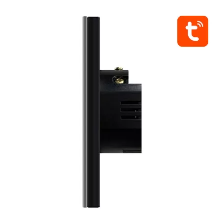 ZigBee Avatto ZTS02-EU-B2 érintőkapcsoló Dual TUYA (fekete)