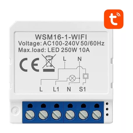 Avatto WSM16-W1 TUYA intelligens Wi-Fi fali kapcsoló
