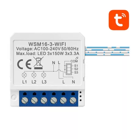 Avatto WSM16-W3 TUYA intelligens Wi-Fi fali kapcsoló