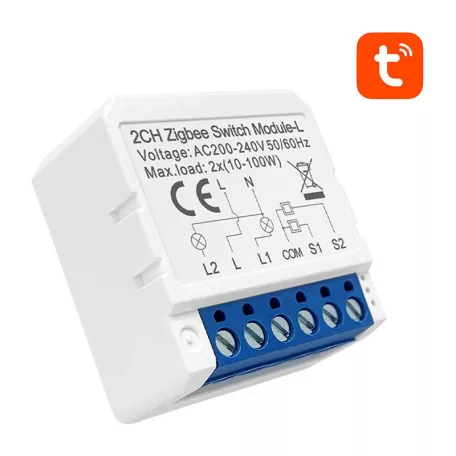 ZigBee Avatto LZWSM16-W2 Semleges nélküli intelligens kapcsoló TUYA