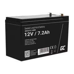   Rechargeable battery AGM 12V 7.2Ah Maintenancefree for UPS ALARM