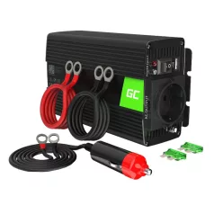   Green Cell 12V - 230V 500W/1000W feszültség inverter (módosított szinusz hullámmal)